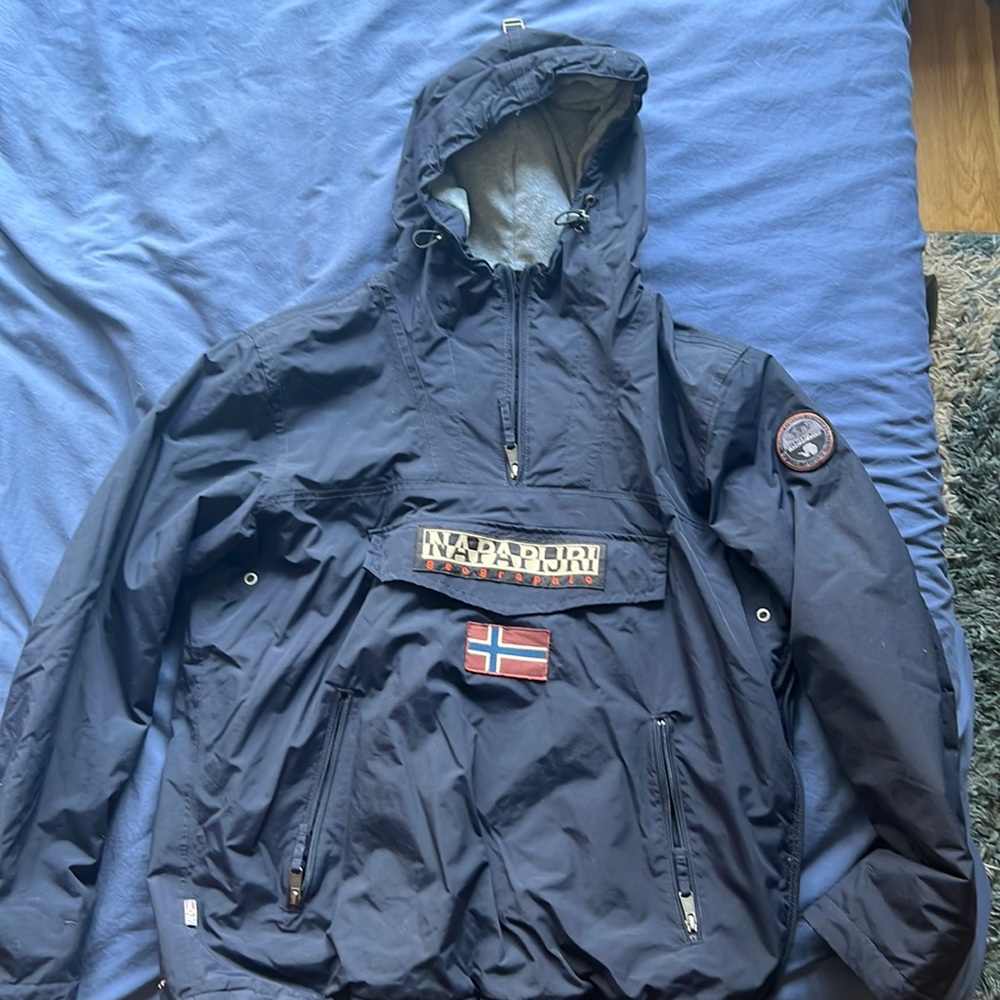 Napapijri Large Jacket Pullover - Navy